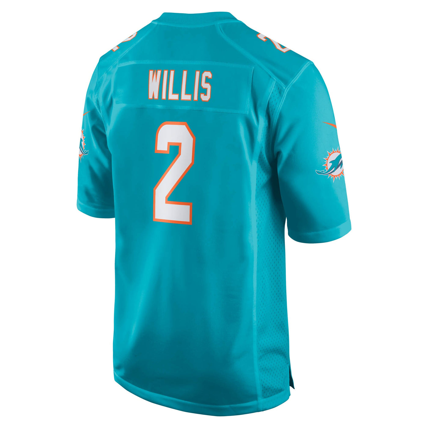Miami Dolphins Malik Willis Nike Aqua Game Jersey