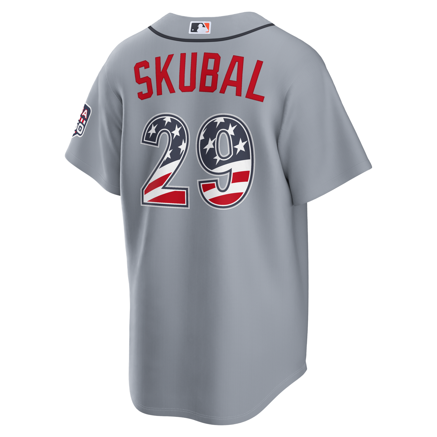 Fourth of July Detroit Tigers Tarik Skubal Nike Gray USA 250 Stadium Jersey