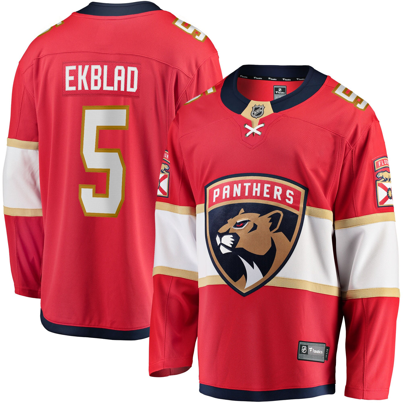 Florida Panthers Aaron Ekblad Fanatics Red Home Team Breakaway Player Jersey