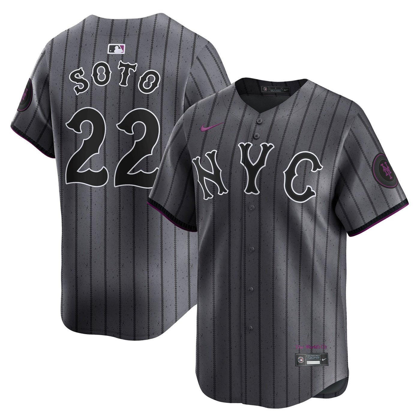 New York Mets Juan Soto Nike Gray City Connect Limited Player Jersey