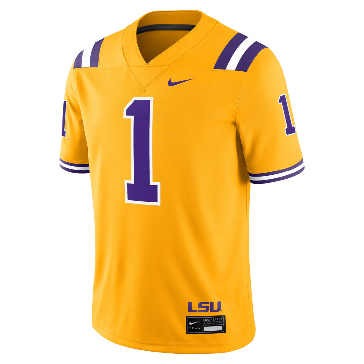 #1 LSU Tigers Alternate Game Jersey - Gold