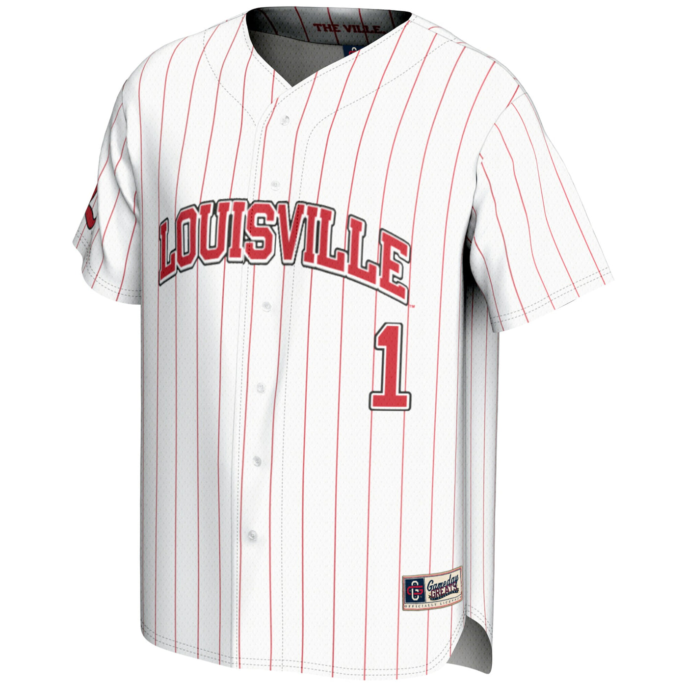 GameDay Greats #1 White Louisville Cardinals Lightweight Baseball Fashion Jersey