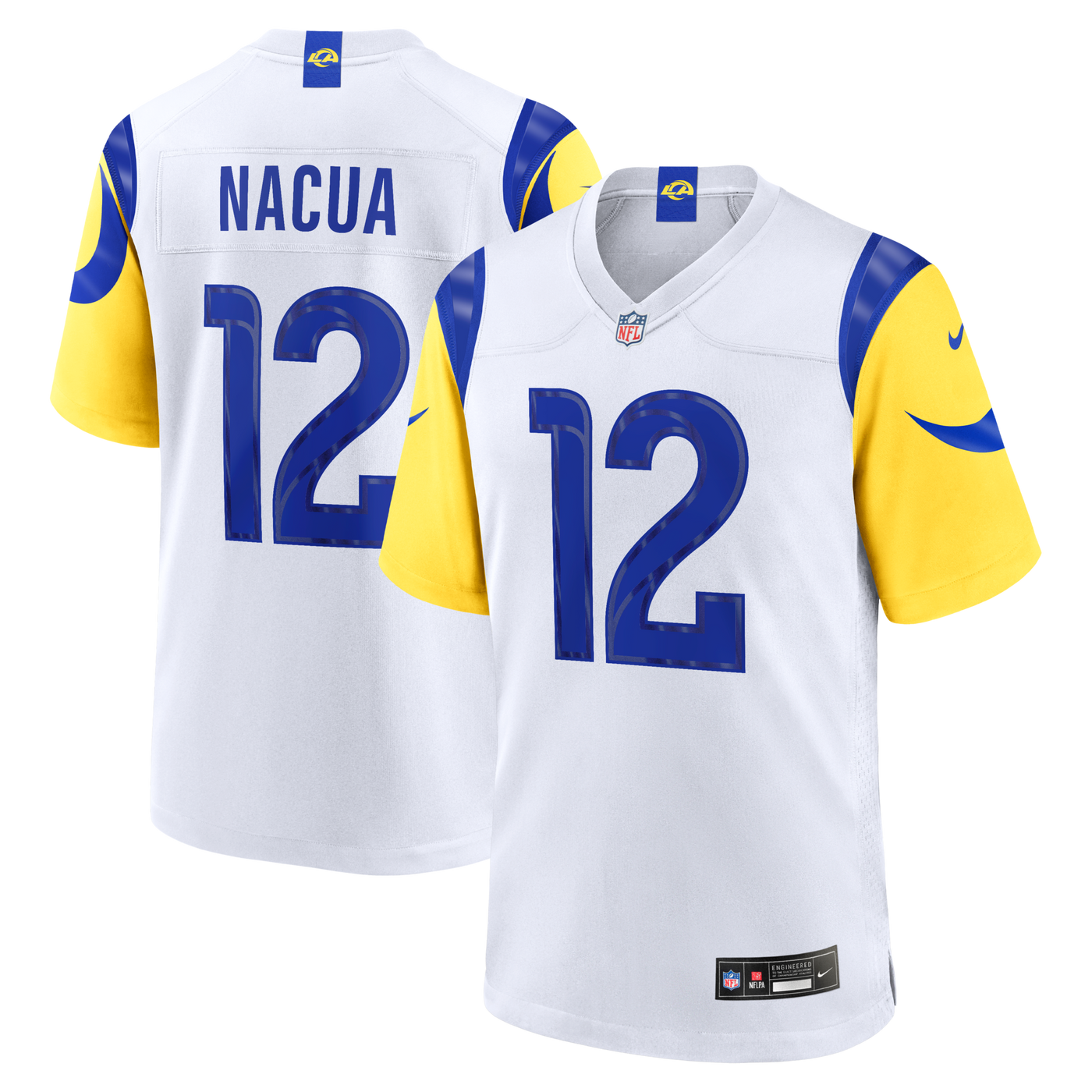 Los Angeles Rams Puka Nacua Nike White White Game Player Jersey