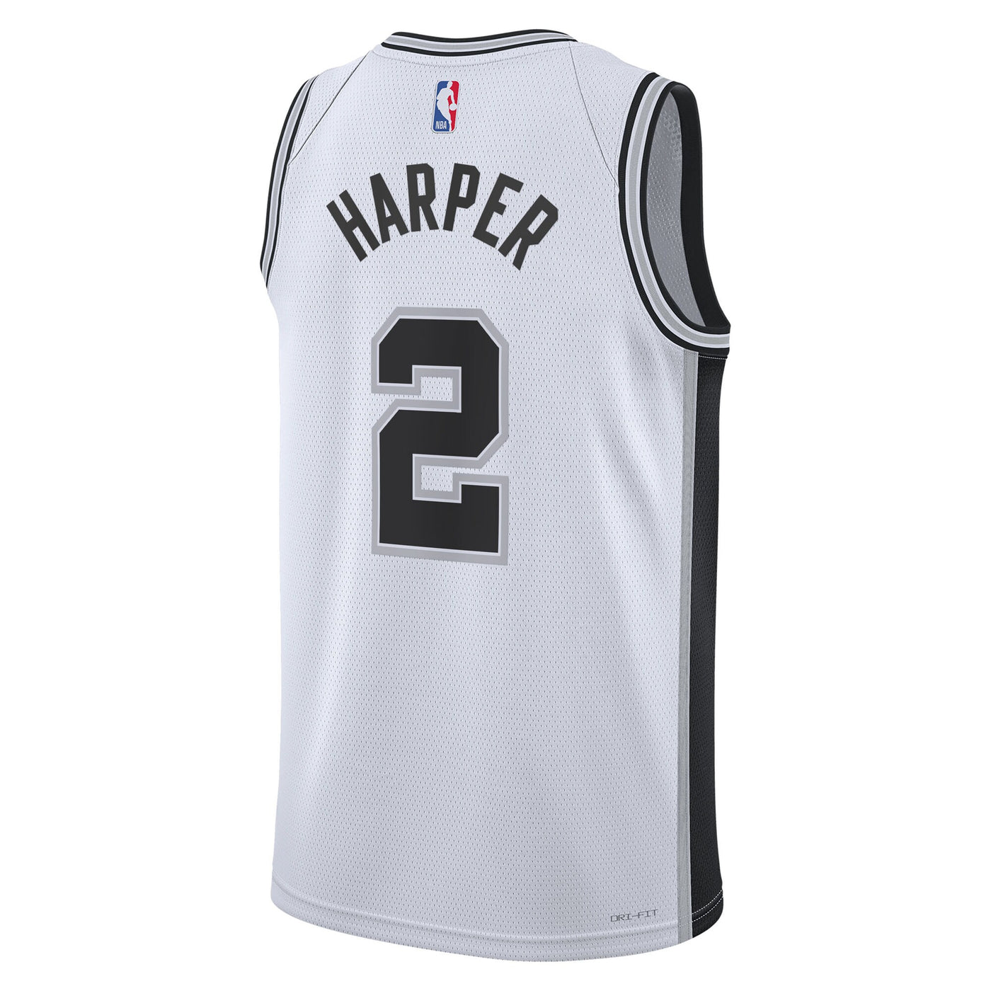 San Antonio Spurs Nike Association Edition Swingman Jersey NBA 2025 First Round Draft Pick - White - Dylan Harper