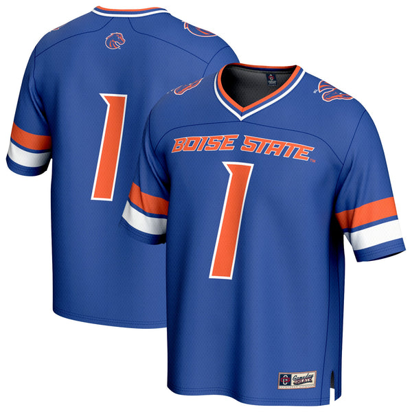 GameDay Greats Royal Boise State Broncos Collegiate Football Lightweight Fashion Jersey