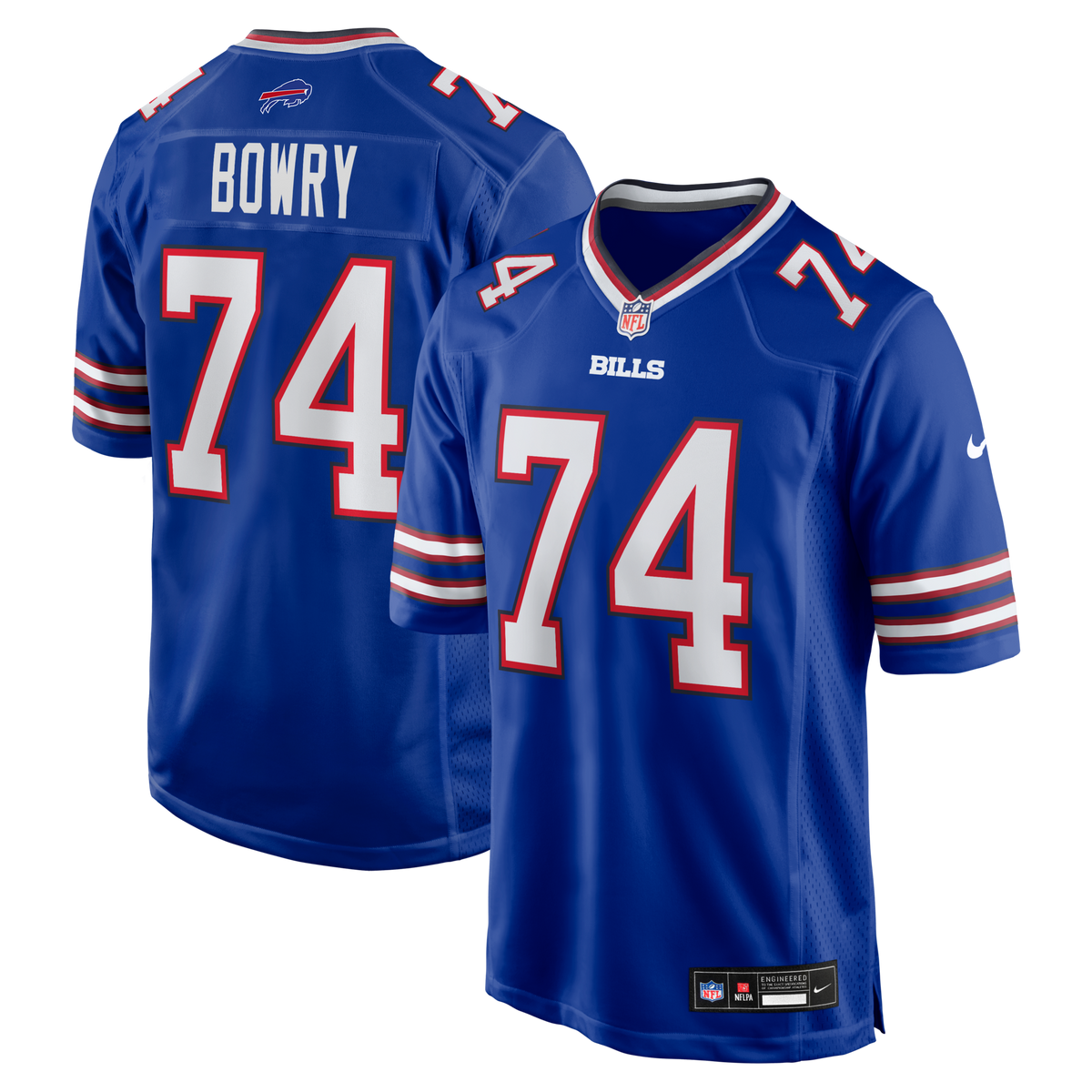 Buffalo Bills Jude Bowry Royal Team Game Jersey
