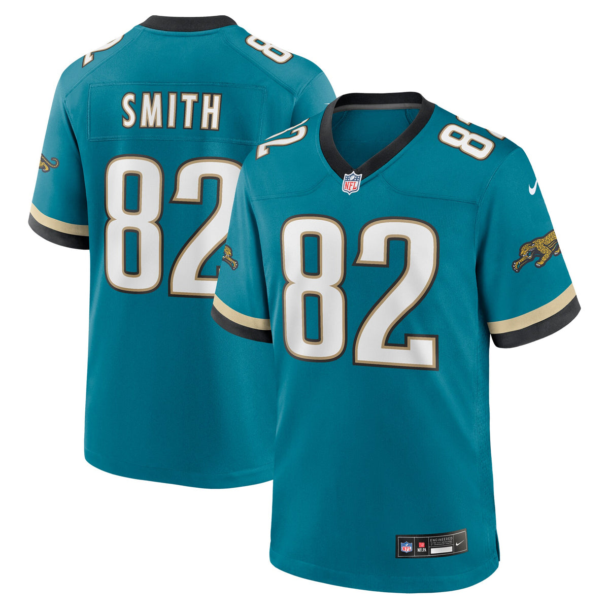 Jacksonville Jaguars Jimmy Smith Teal Retired Player Alternate Game Jersey