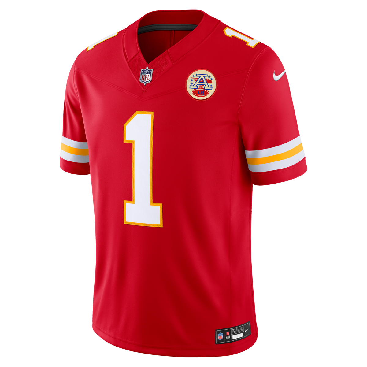 Kansas City Chiefs Xavier Worthy Red Team Vapor F.U.S.E. Stitched Limited Jersey