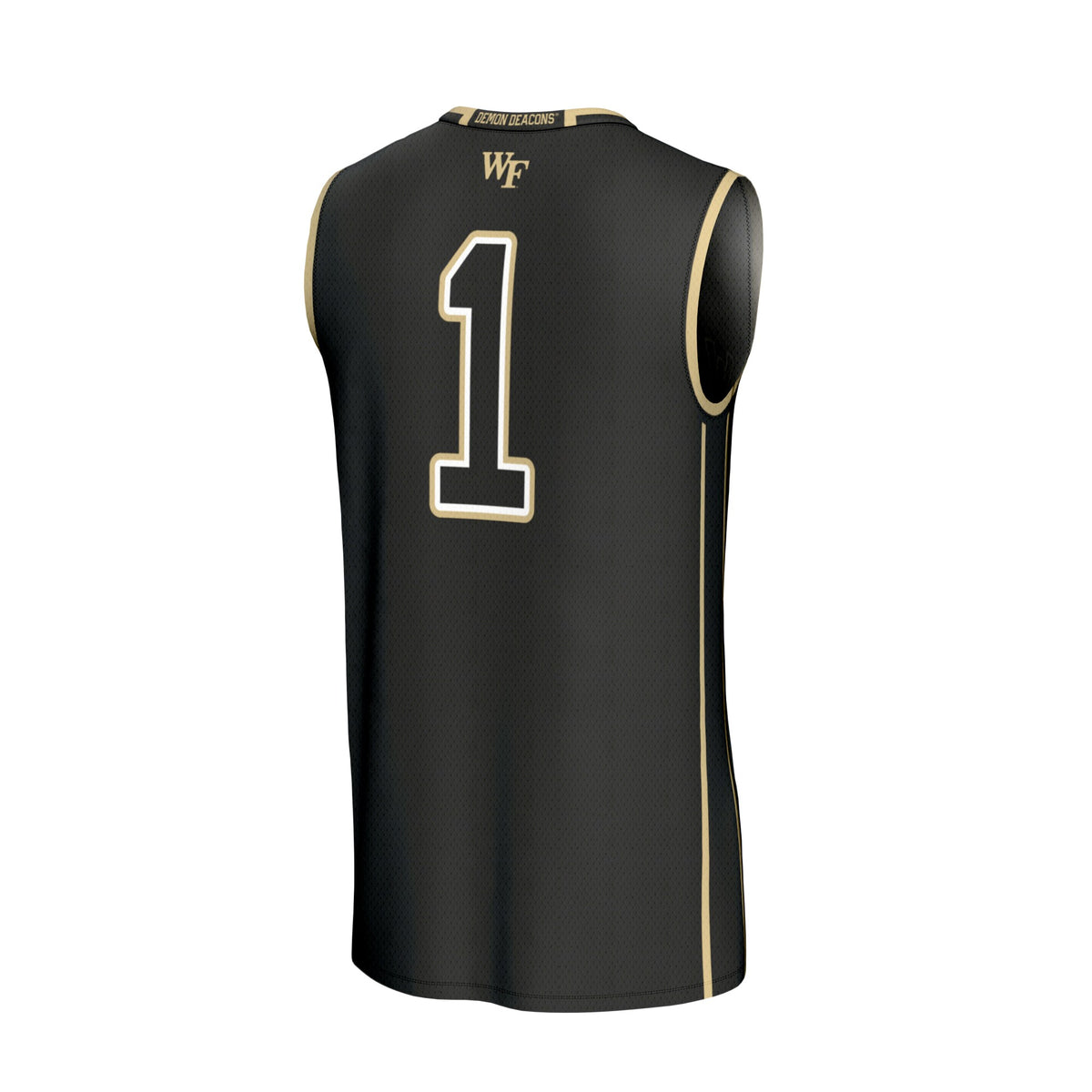 #1 Wake Forest Demon Deacons GameDay Greats Lightweight Basketball Fashion Jersey - Black