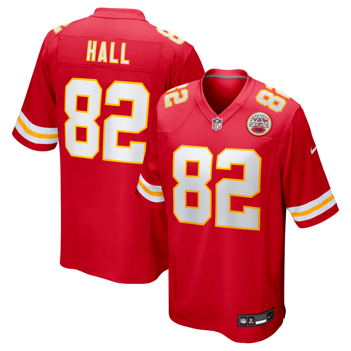 Kansas City Chiefs Dante Hall Red Retired Player Game Jersey