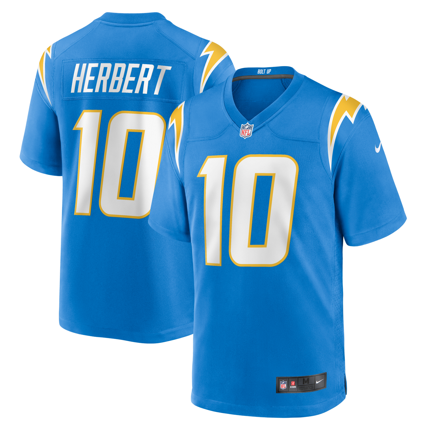 Los Angeles Chargers Justin Herbert Nike Powder Blue Player Game Jersey