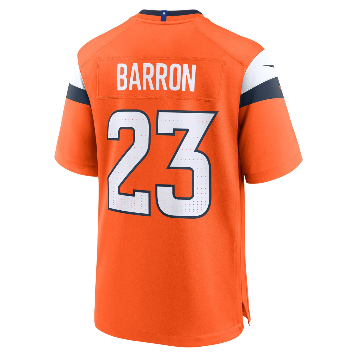 Denver Broncos Jahdae Barron Nike Orange Game Player Jersey