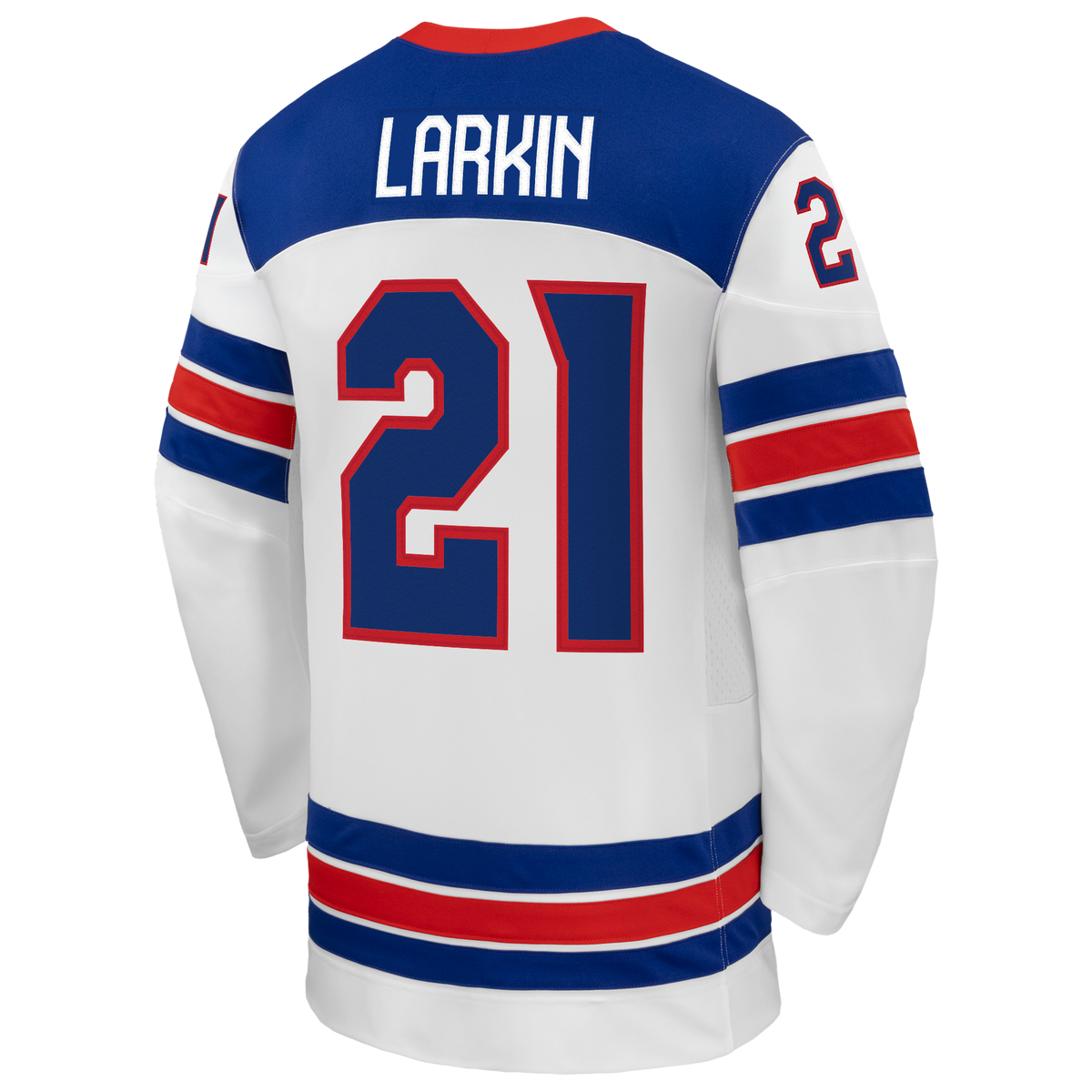 Dylan Larkin White US Hockey 2026 Away Replica Jersey
