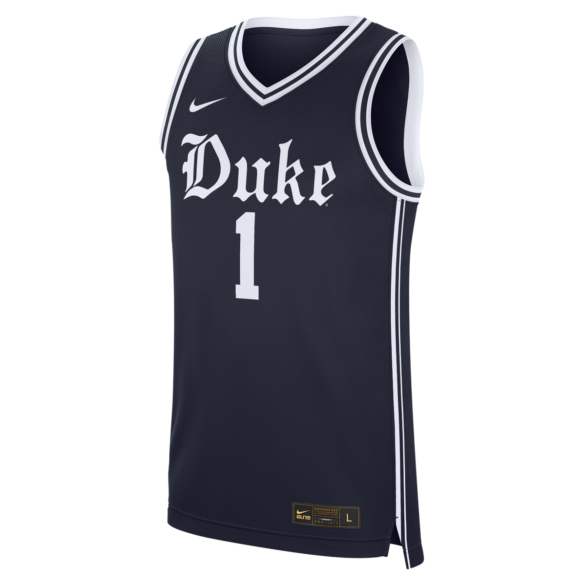 Duke Blue Devils #1 Alternate Replica Basketball Jersey - Navy