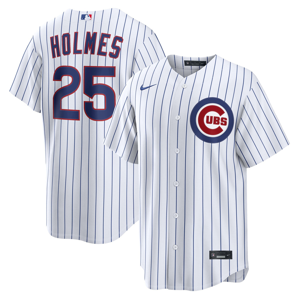 Chicago Cubs Clay Holmes White Home Replica Jersey
