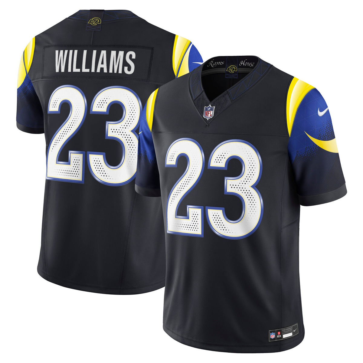 Los Angeles Rams Kyren Williams Midnight Blue 2025 Rivalries Collection Stitched Limited Jersey
