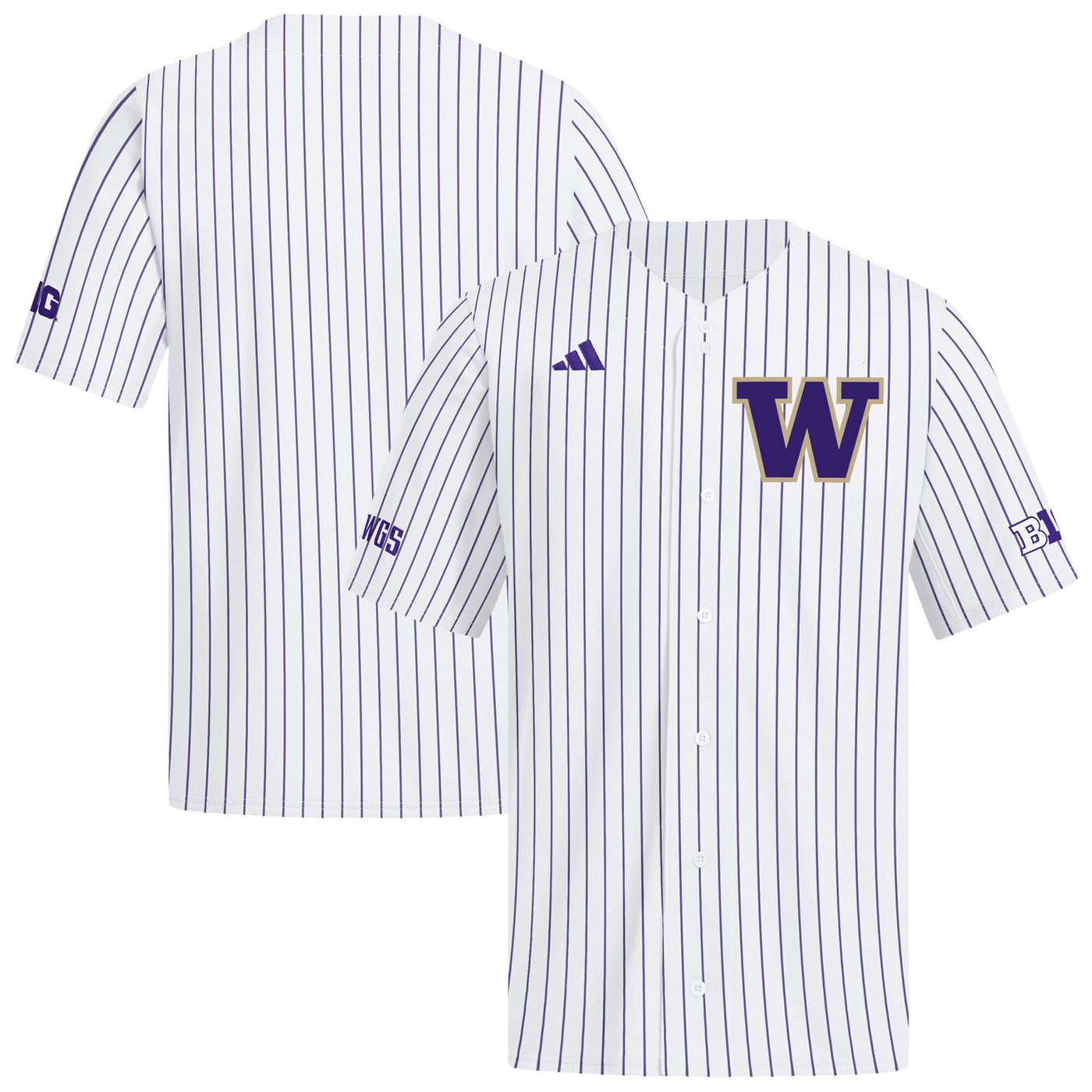 adidas White Washington Huskies Home Replica Baseball Jersey