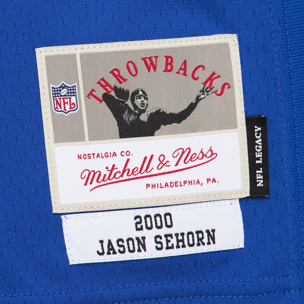 New York Giants Jason Sehorn Mitchell & Ness Royal 2000 Legacy Replica Jersey