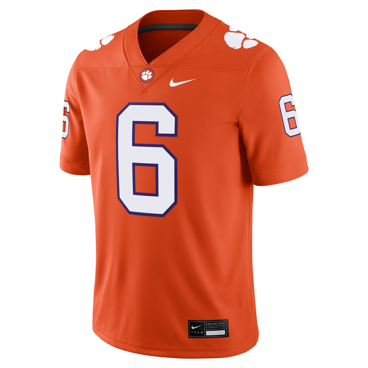 Tyler Brown Clemson Tigers NIL Football Game Jersey - Orange