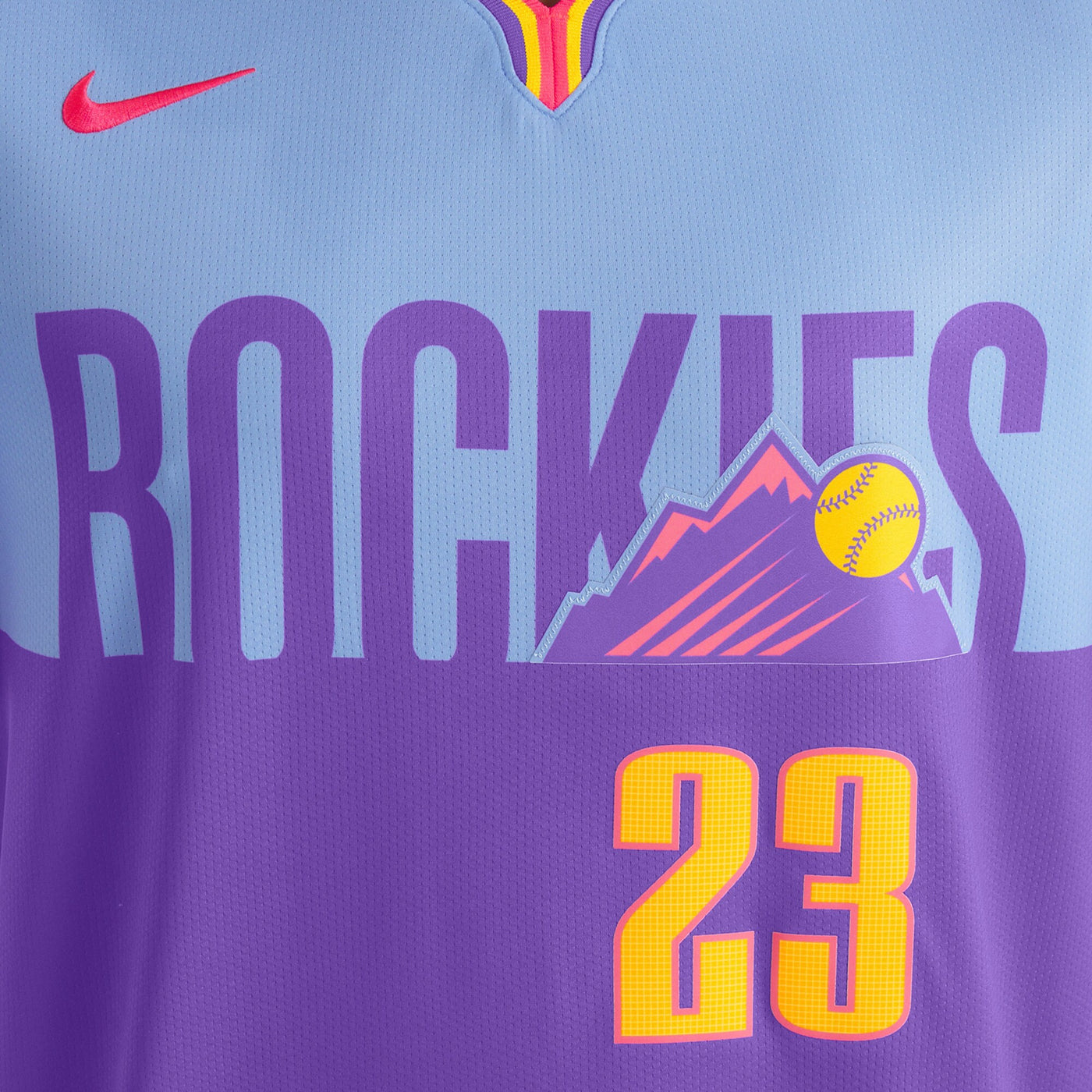 Colorado Rockies Kris Bryant Nike Purple/Light Blue 2025 City Connect Limited Player Jersey