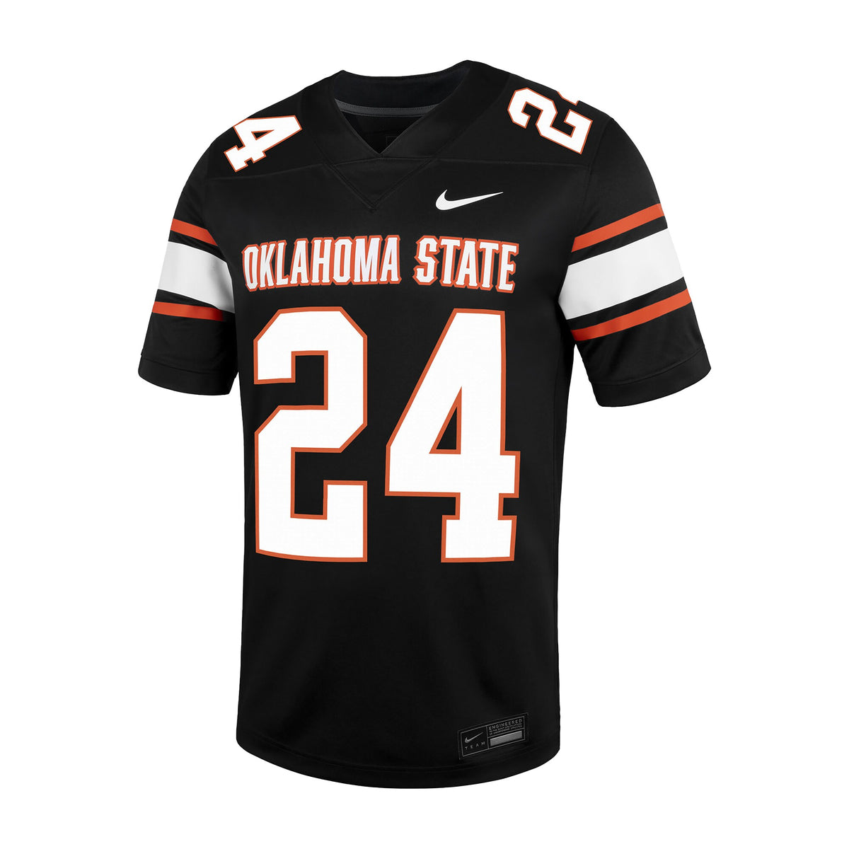 #24 Oklahoma State Cowboys Untouchable Football Jersey – Black