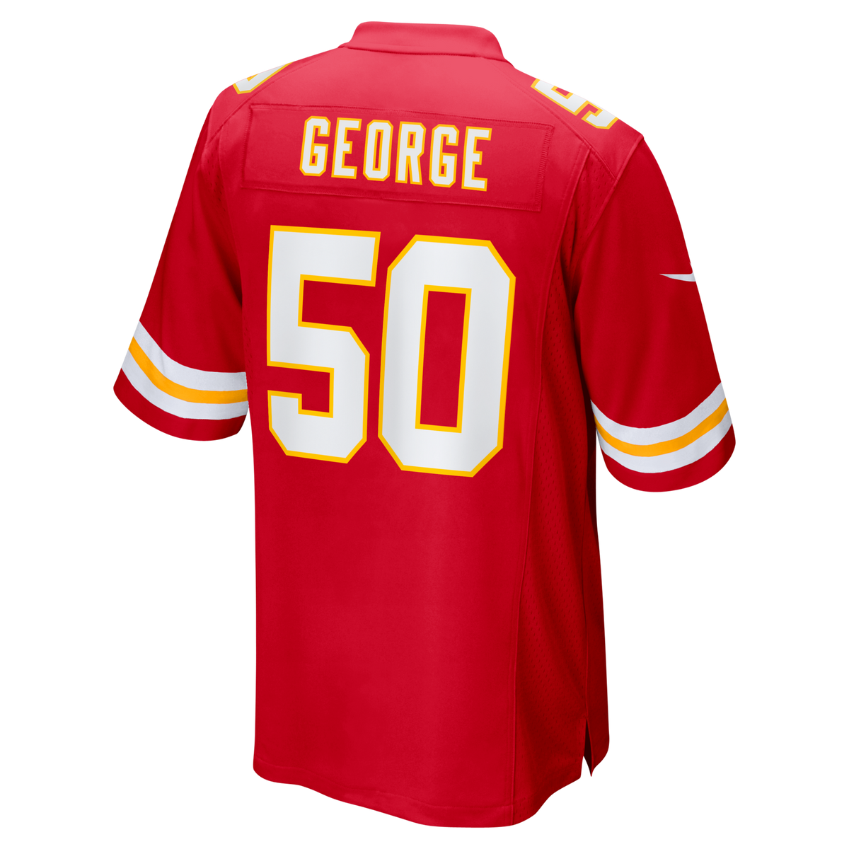 Kansas City Chiefs Brandon George Red Team Game Jersey