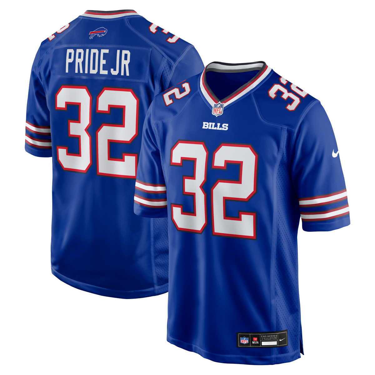 Buffalo Bills Toriano Pride Jr. Royal Team Game Jersey