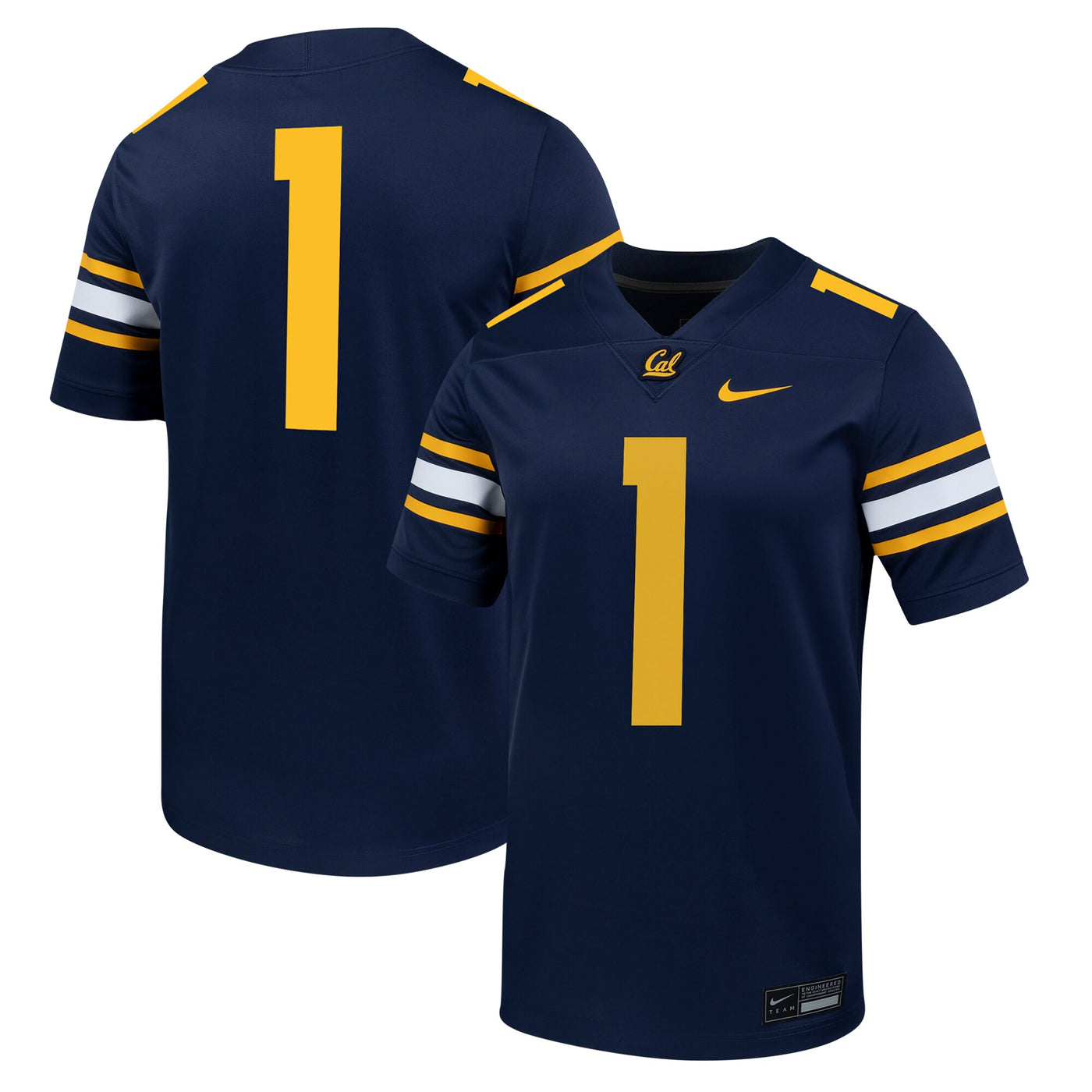 Nike #1 Navy Cal Bears Untouchable Football Jersey
