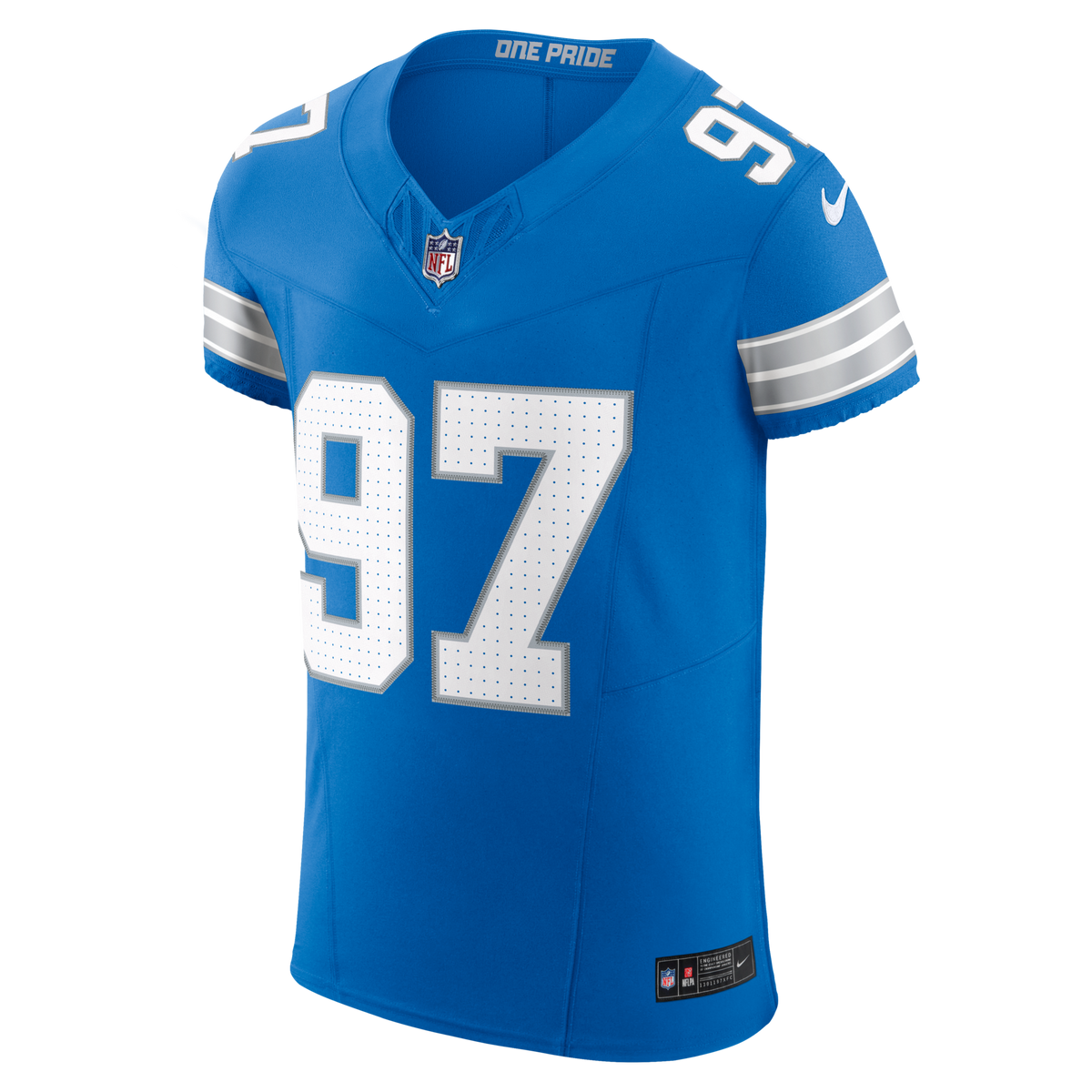 Detroit Lions Aidan Hutchinson Blue Team Vapor F.U.S.E. Elite Jersey