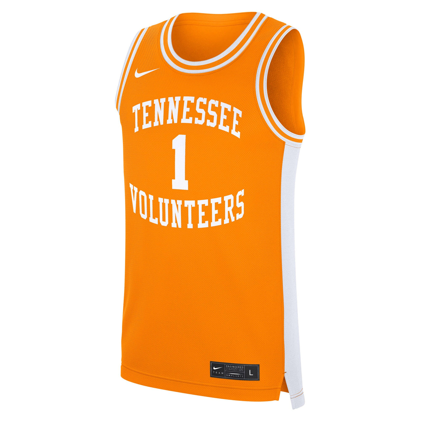 Nike #1 Tennessee Orange Tennessee Volunteers Road Replica Jersey