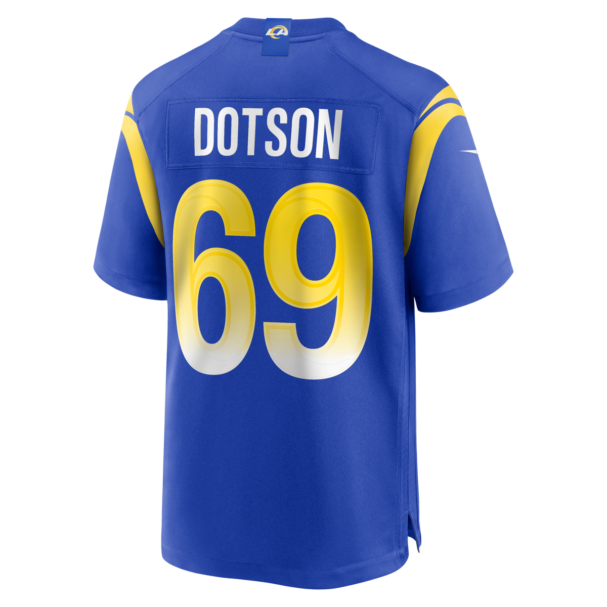 Los Angeles Rams Kevin Dotson Royal Game Jersey