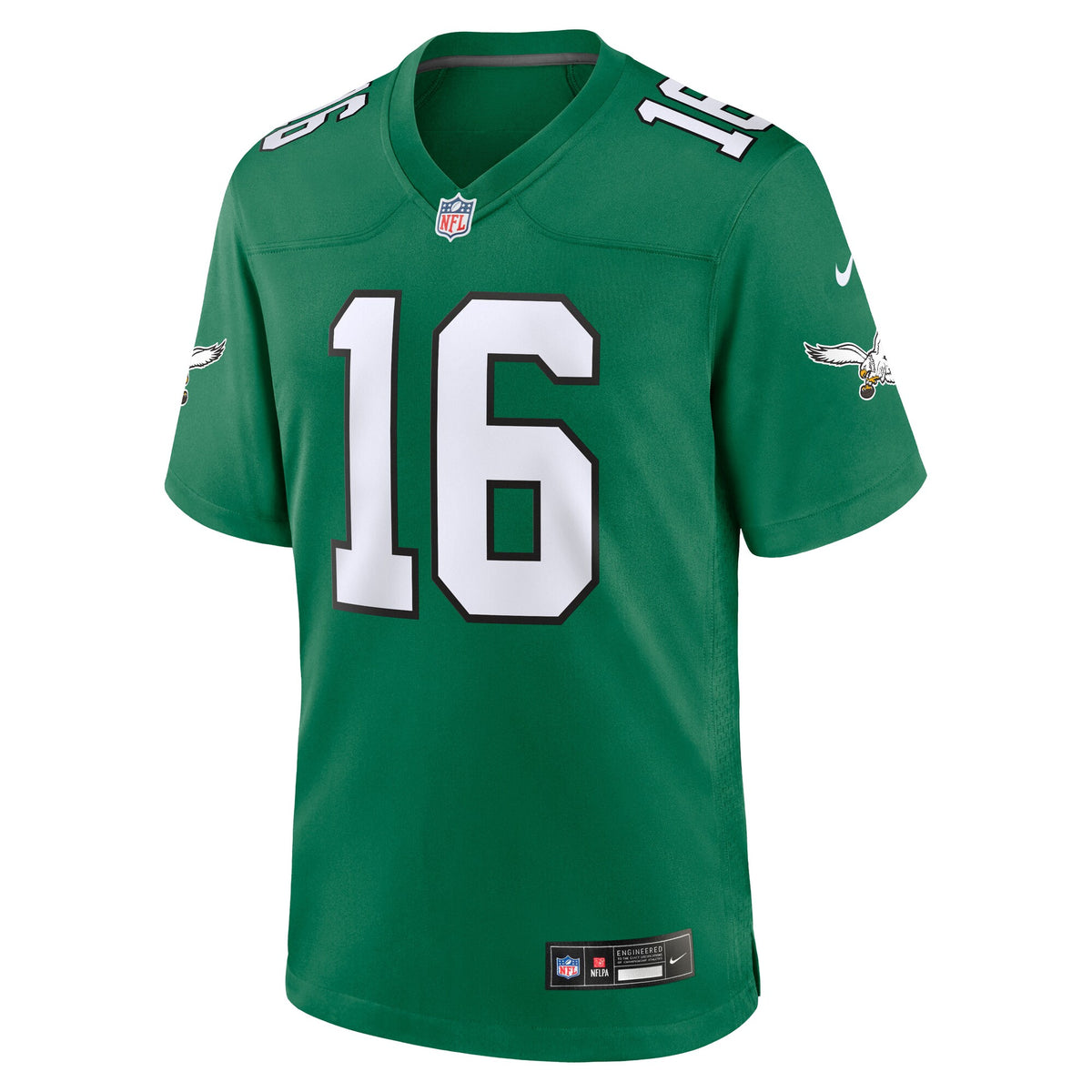 Philadelphia Eagles Tanner McKee Kelly Green Alternate Game Jersey