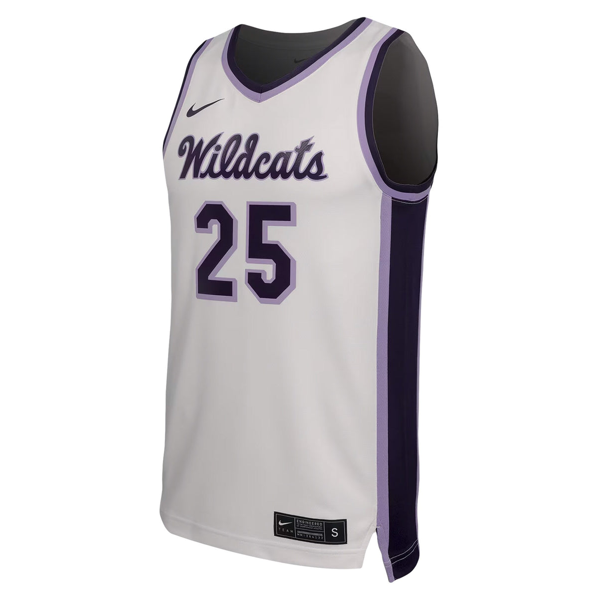 #25 Kansas State Wildcats Replica Basketball Jersey - White