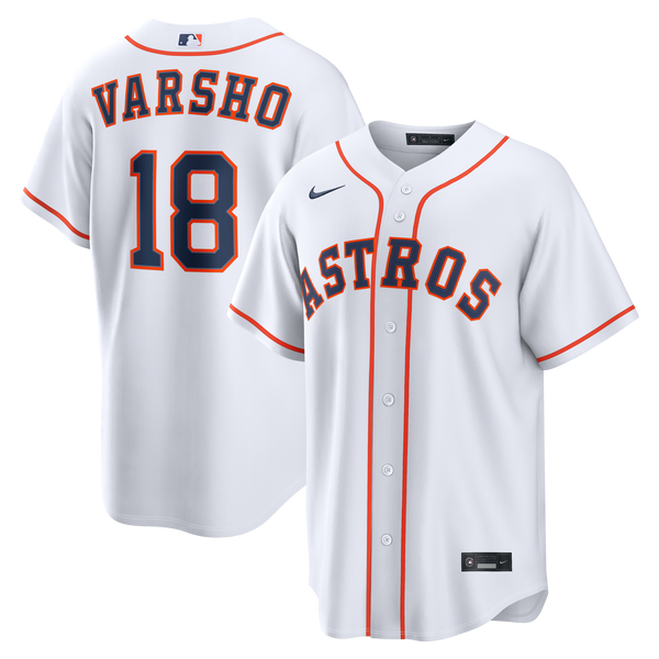 Houston Astros Daulton Varsho White Home Replica Jersey