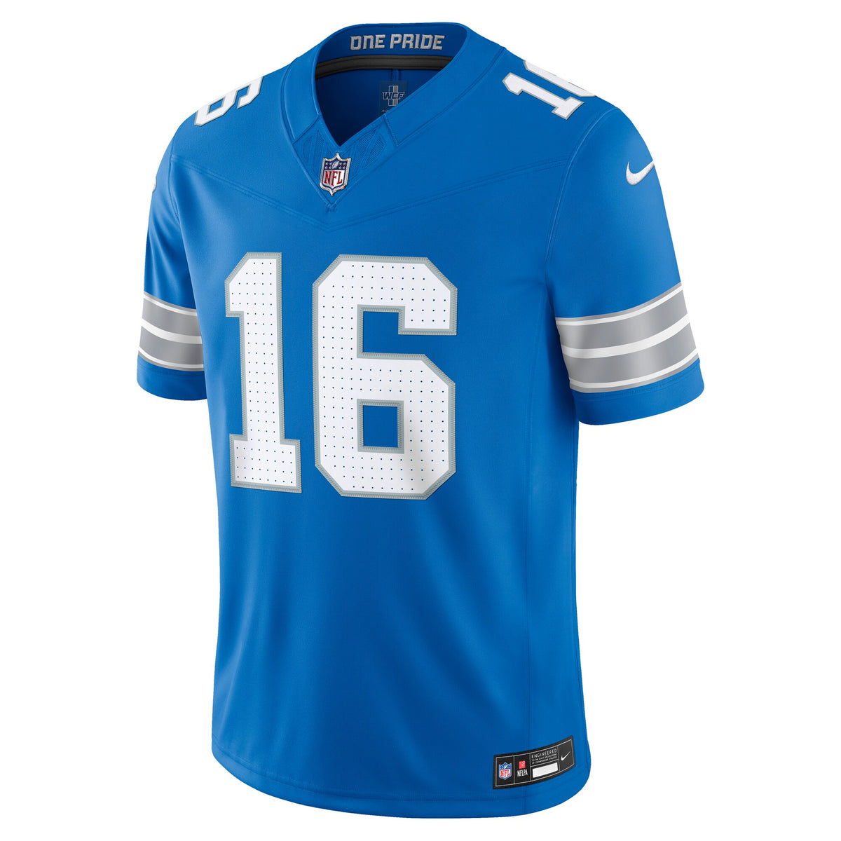 Detroit Lions Jared Goff Blue Team Vapor F.U.S.E. Stitched Limited Jersey
