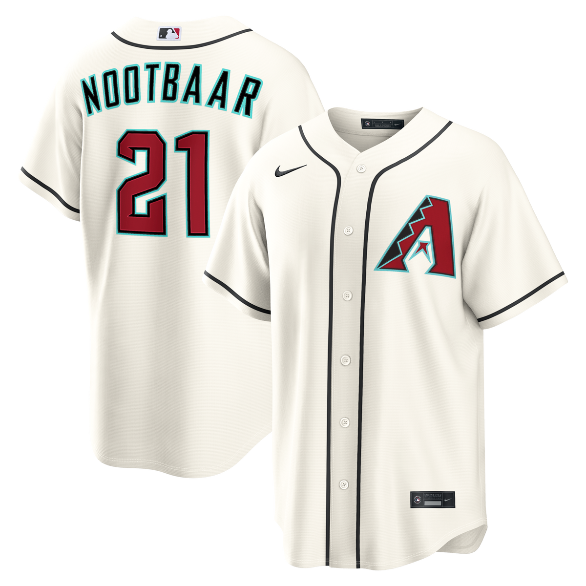 Arizona Diamondbacks Lars Nootbaar Cream Home Replica Jersey
