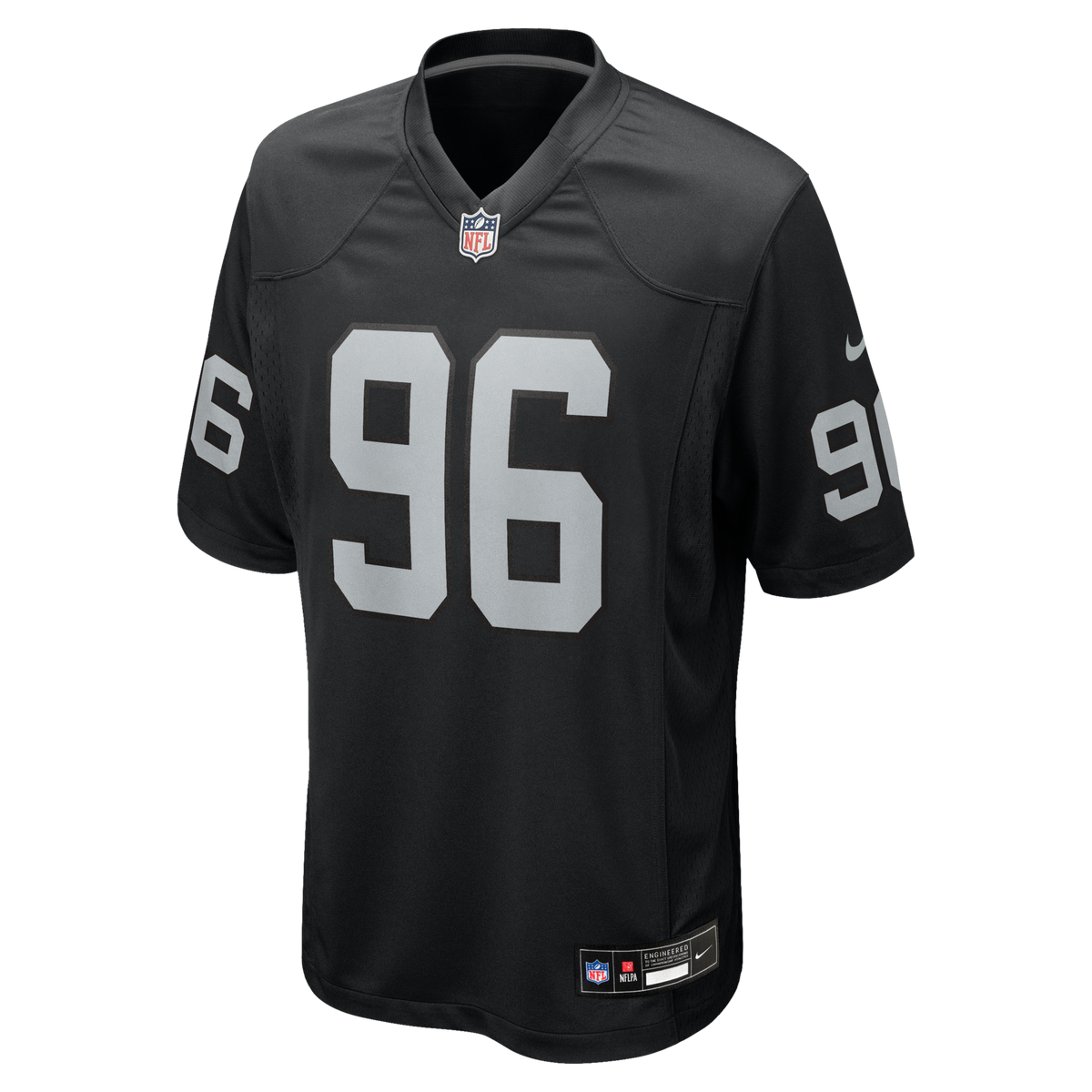 Las Vegas Raiders Jonah Laulu Black Team Game Jersey