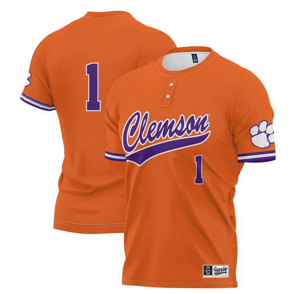 GameDay Greats #1 Orange Clemson Tigers Lightweight Softball Jersey