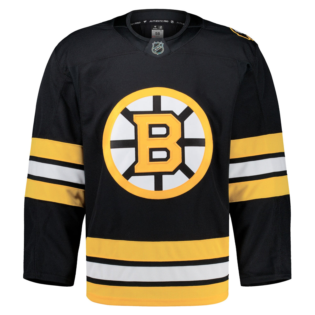 Boston Bruins Fanatics Black Home Authentic Pro Jersey