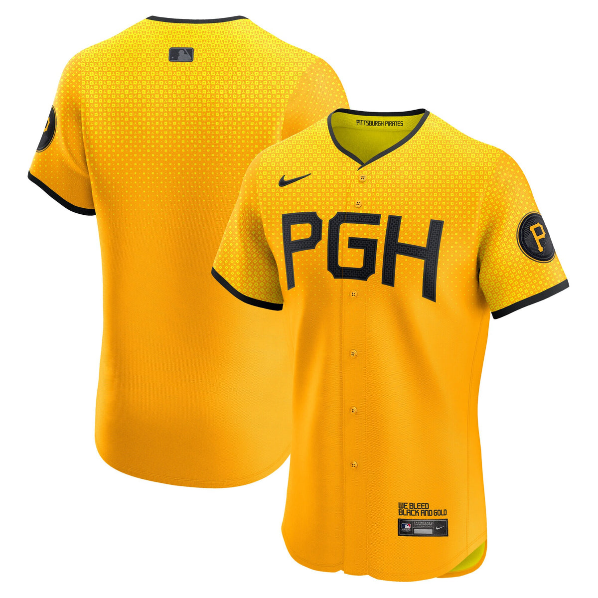 Pittsburgh Pirates Gold City Connect Elite Jersey