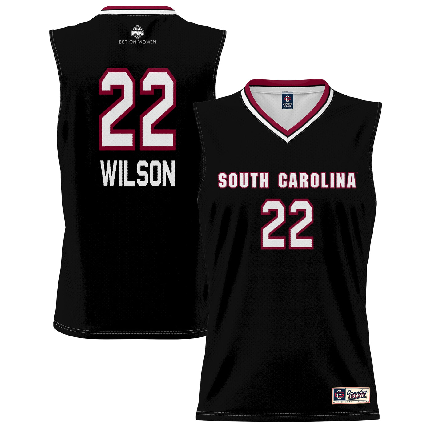 GameDay Greats A'ja Wilson Black South Carolina Gamecocks Lightweight Basketball Alumni Jersey