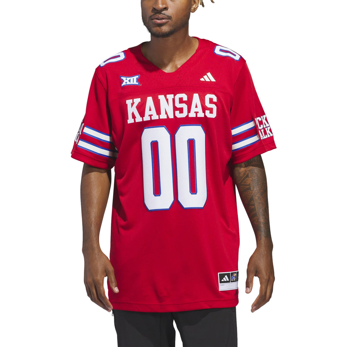 #00 Kansas Jayhawks Alternate Premier Jersey – Red