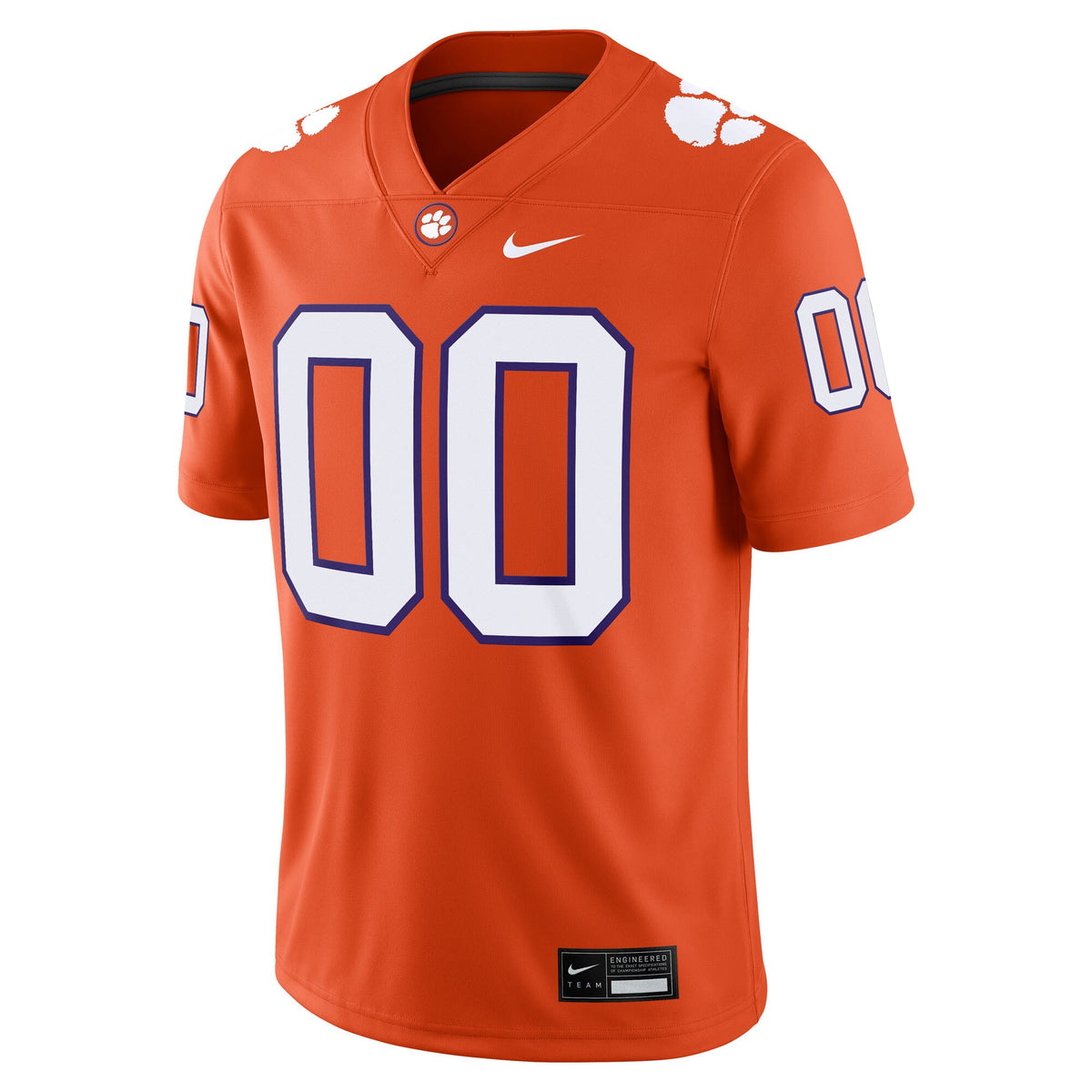 Clemson Tigers Custom Football Game Jersey - Orange