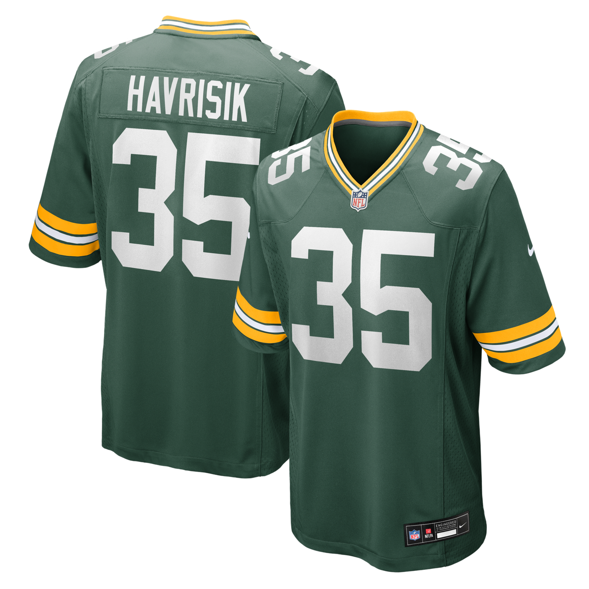 Green Bay Packers Lucas Havrisik Nike Green Team Game Jersey