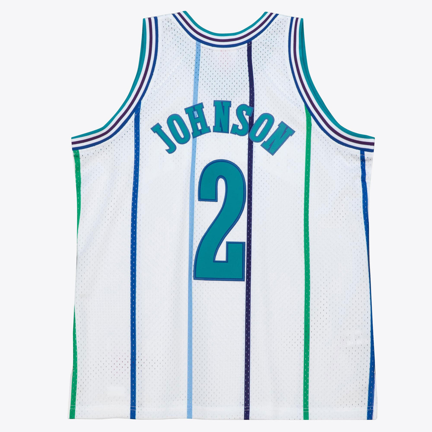 Charlotte Hornets Mitchell & Ness Larry Johnson 1992 Authentic Jersey - White