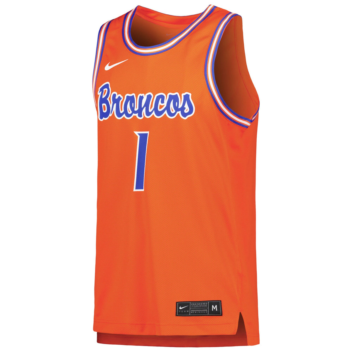#1 Boise State Broncos Replica Basketball Jersey - Orange