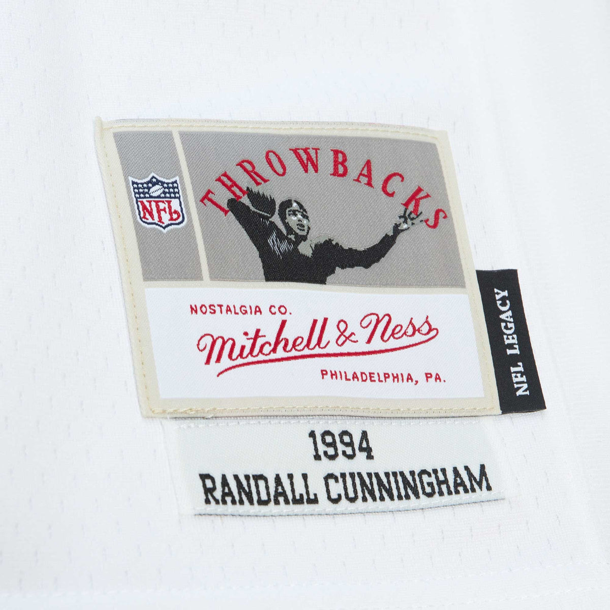 Philadelphia Eagles Randall Cunningham Mitchell & Ness White Legacy Replica Jersey