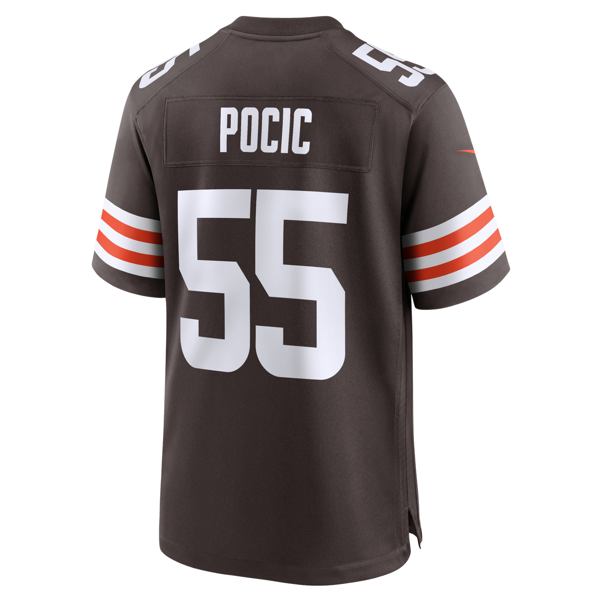 Cleveland Browns Ethan Pocic Brown Game Jersey