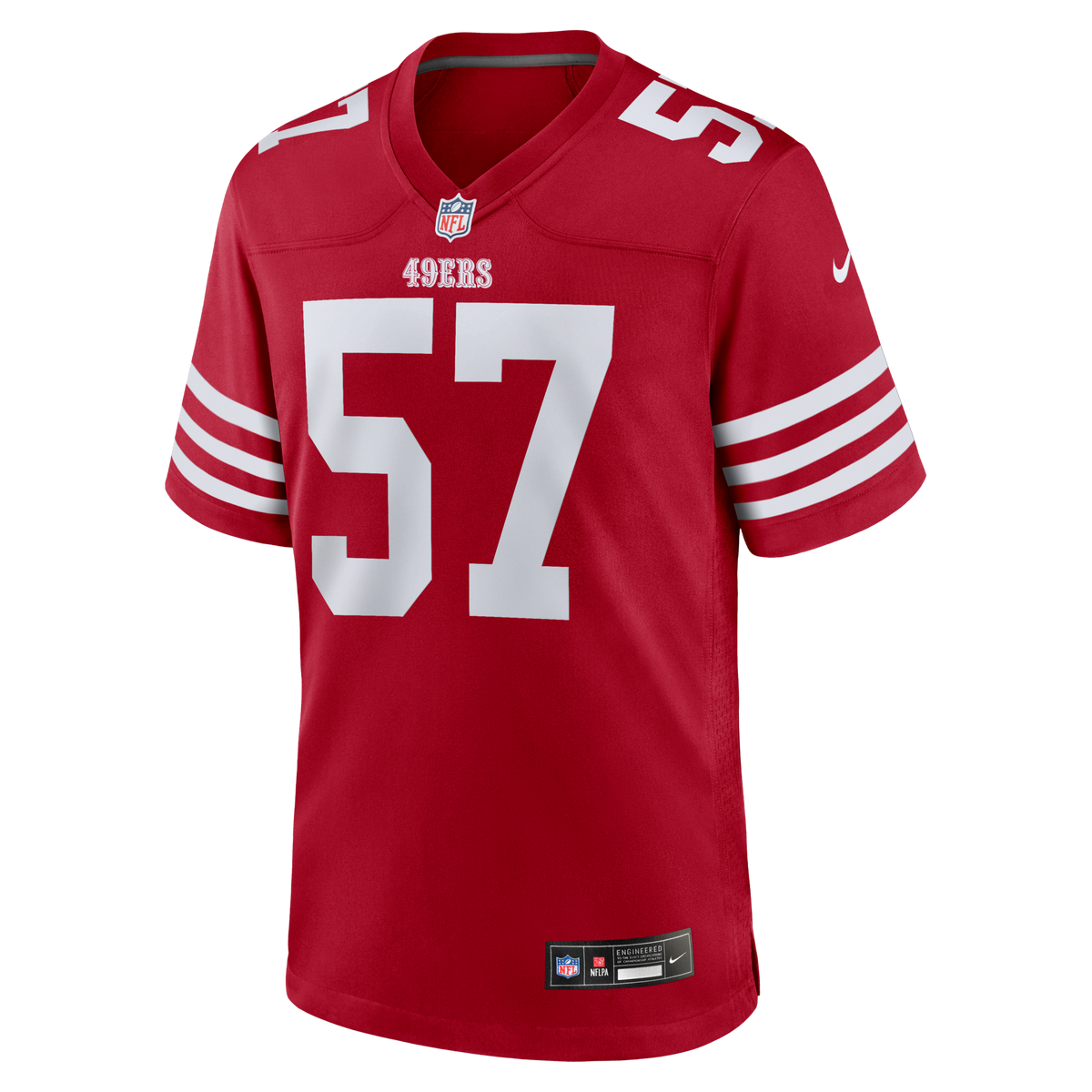 San Francisco 49ers Luke Gifford Scarlet Team Game Jersey