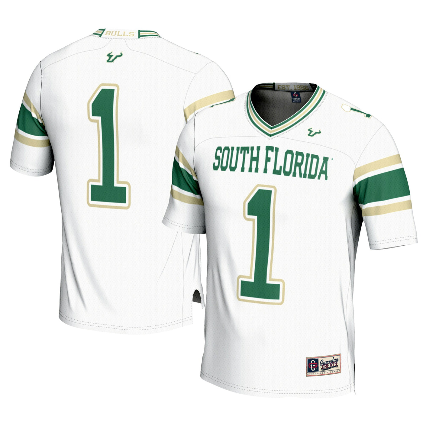 GameDay Greats #1 White South Florida Bulls Football Jersey